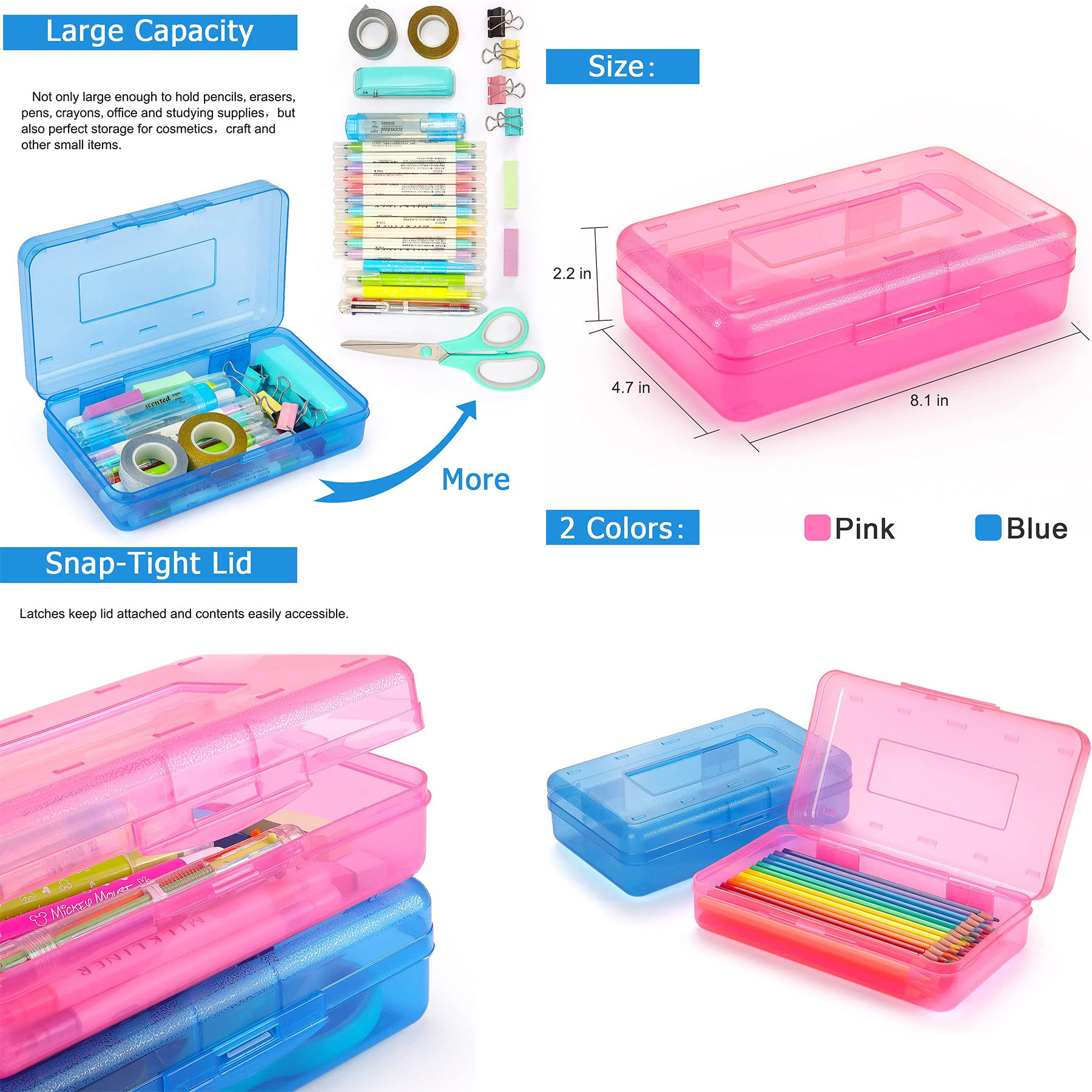 Plastic Pencil Box 2