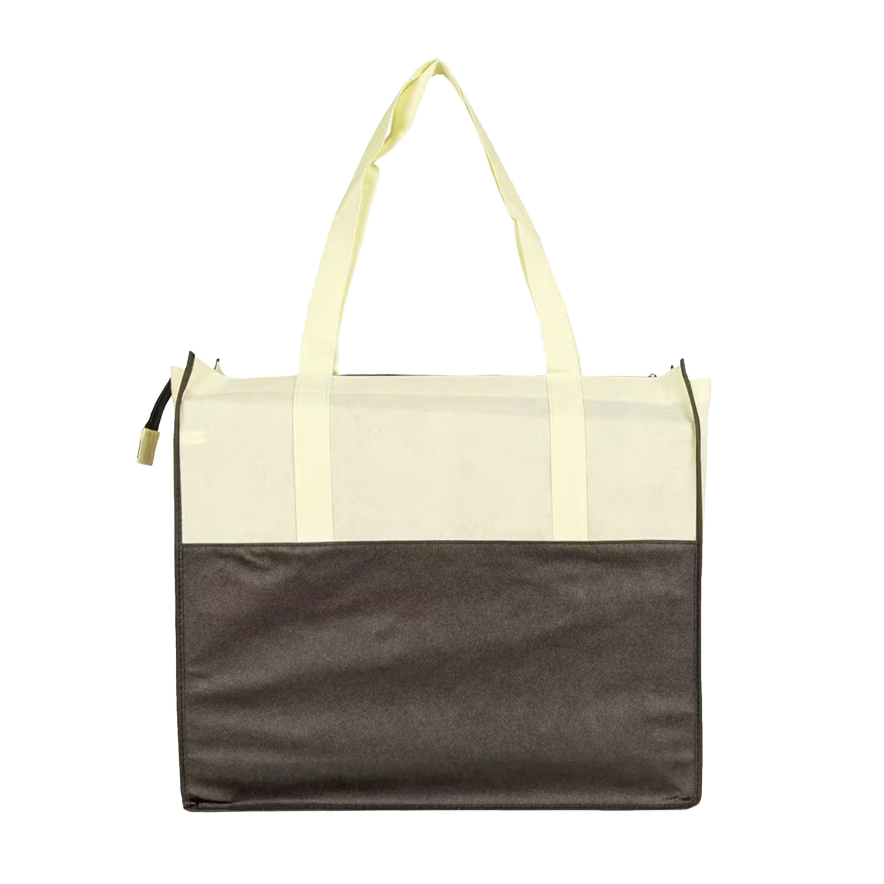 100g Two Tone Non-Woven Polypropylene Zippered Tote 4