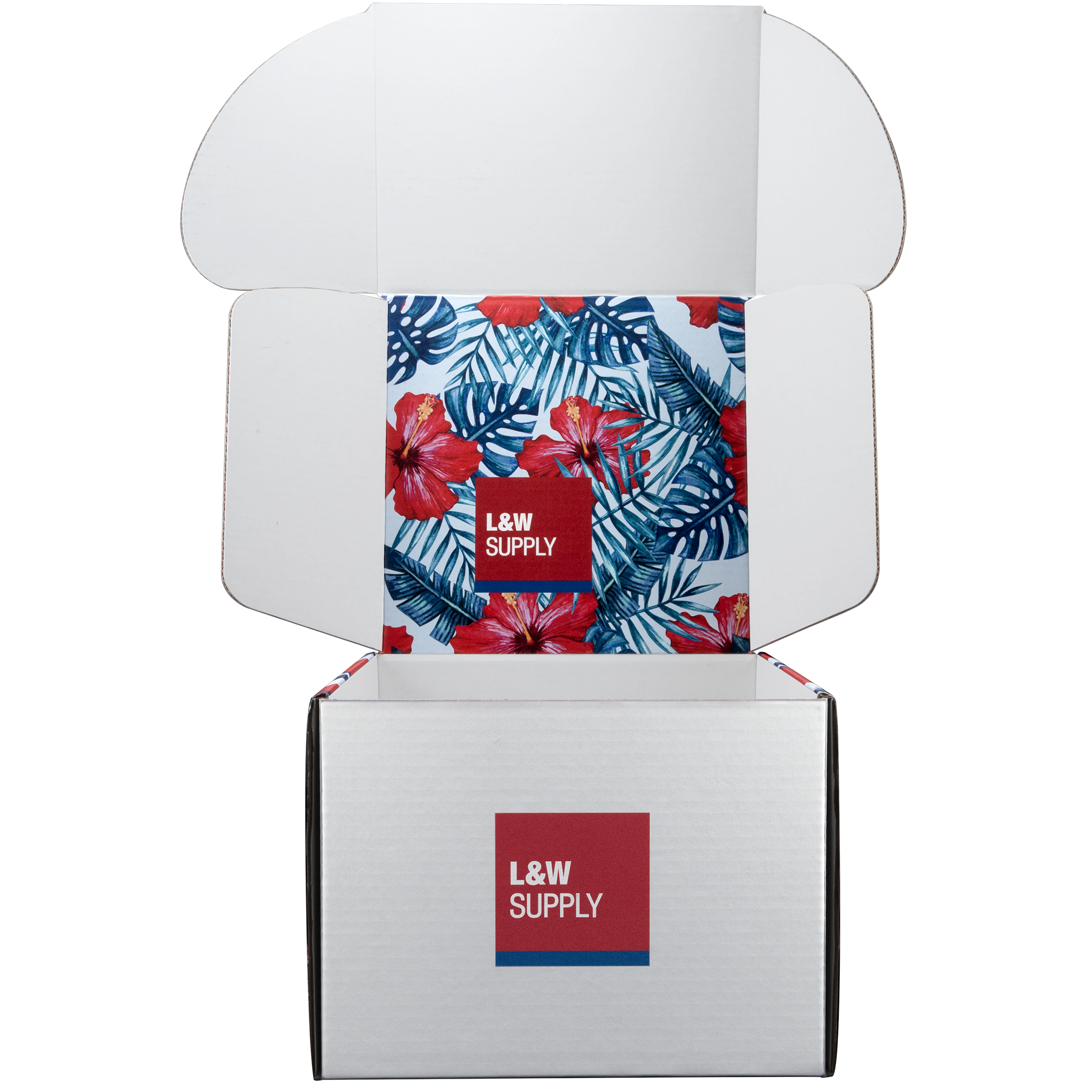 Mailing Box, B-Flute10" x 10" x 8" - White - F - 800 sq in 2