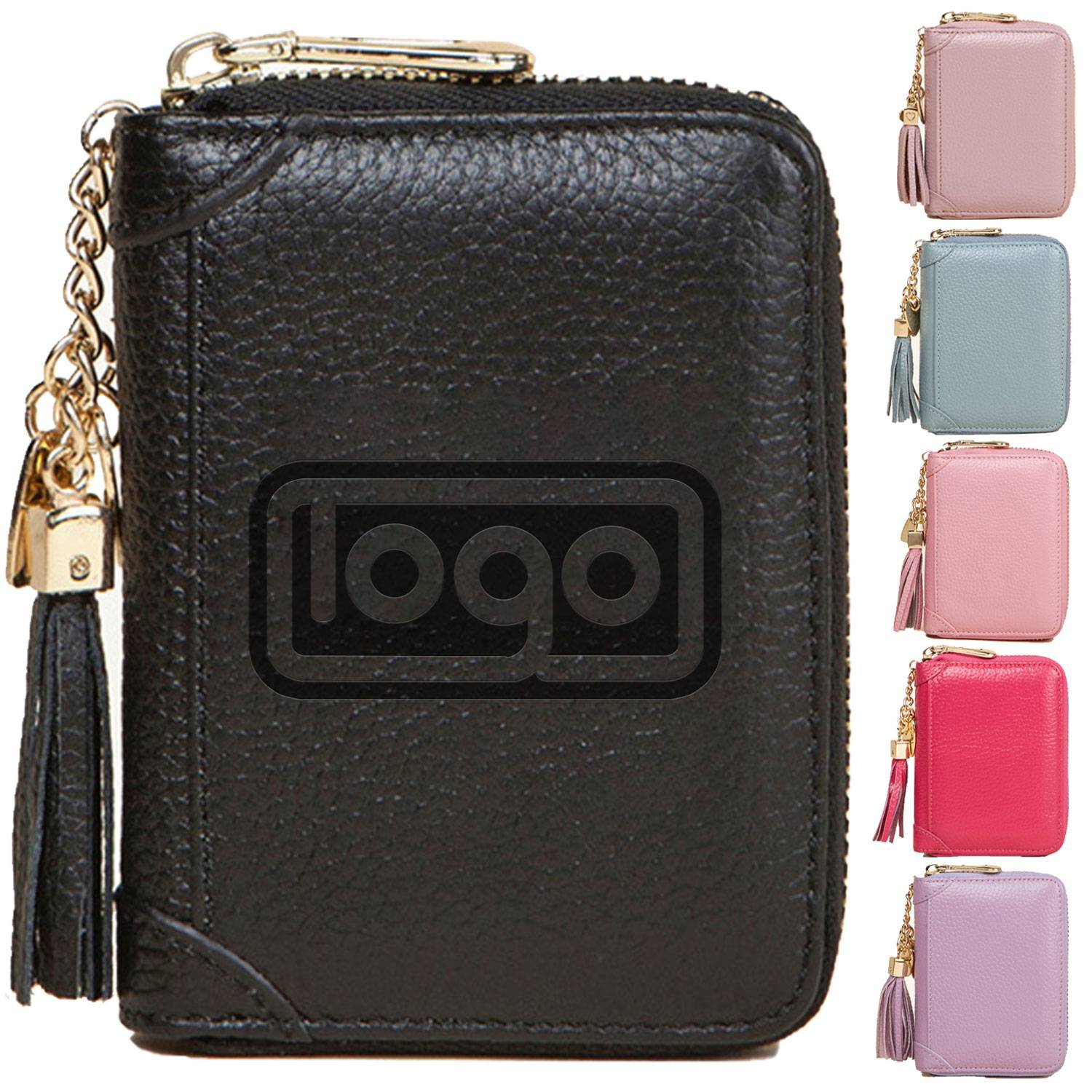 PU Leather Women's Tassels Bank Card Case Bag 7