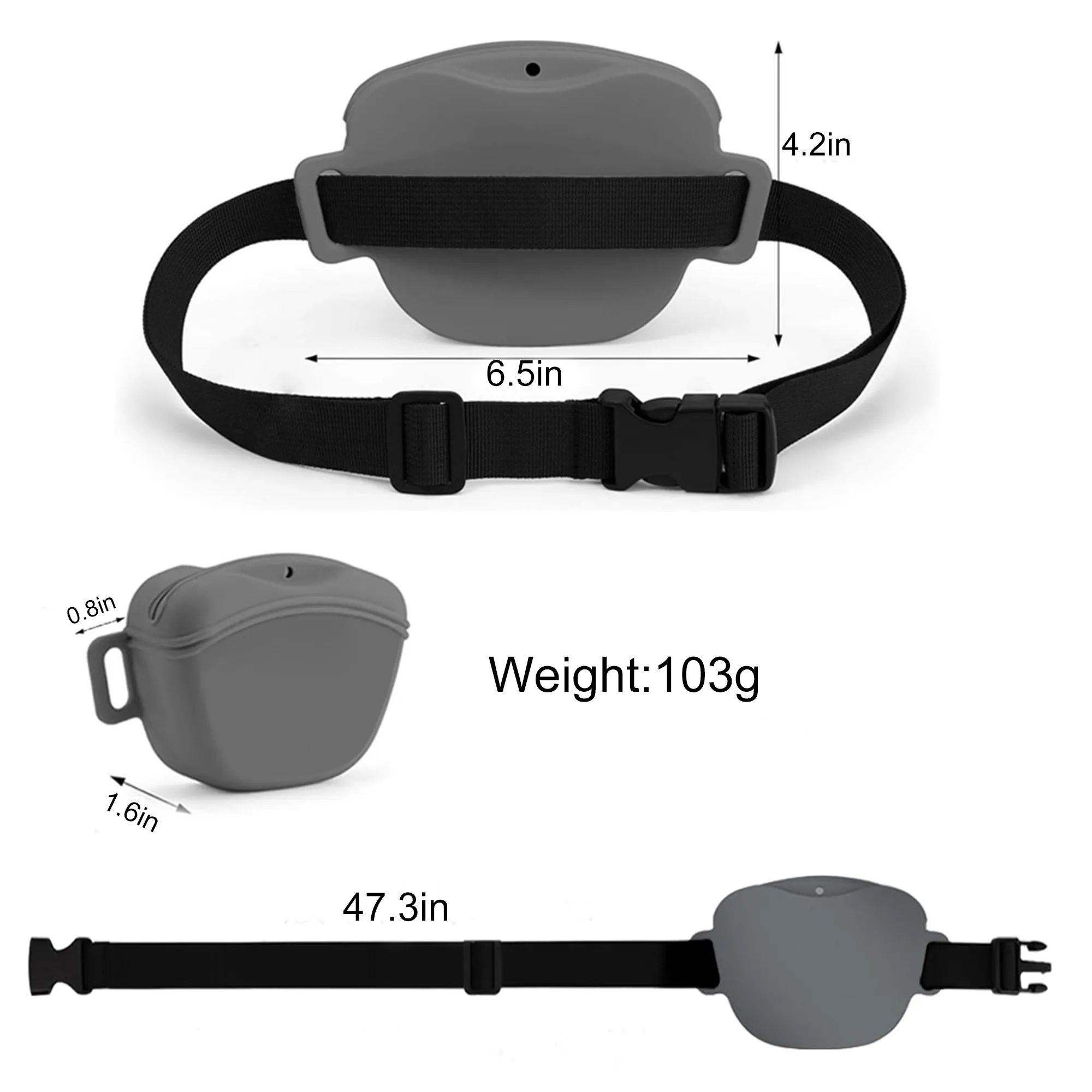 Silicone Pet Training Waist Bag Treat Pouch 3