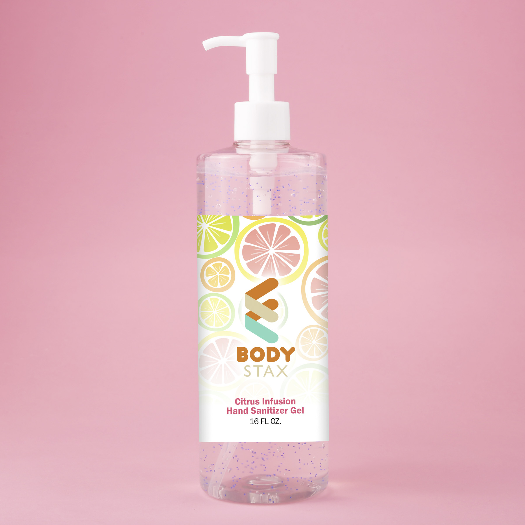 Moisturizing Sanitizer with Beads: 16 oz, pump