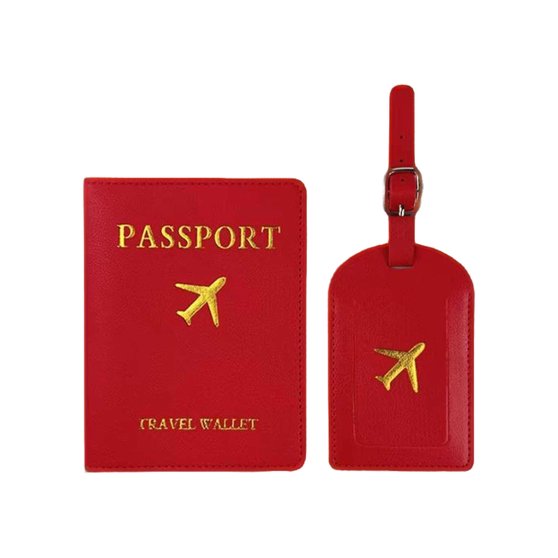 Debossed Rfid-Blocking PU Passport Cover & Luggage Tag Set 14