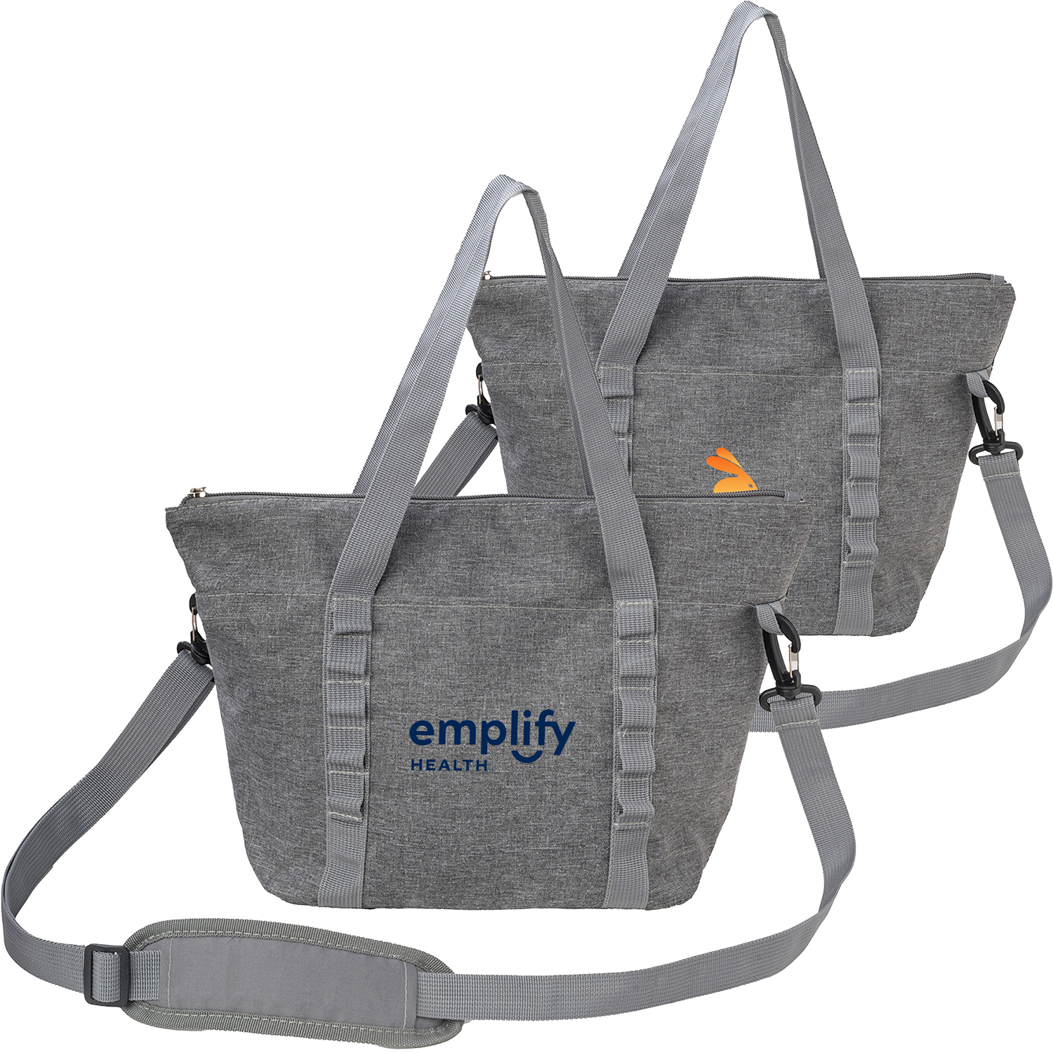 Heather Lite Insulated Lunch Bag with Strap and Pockets 4