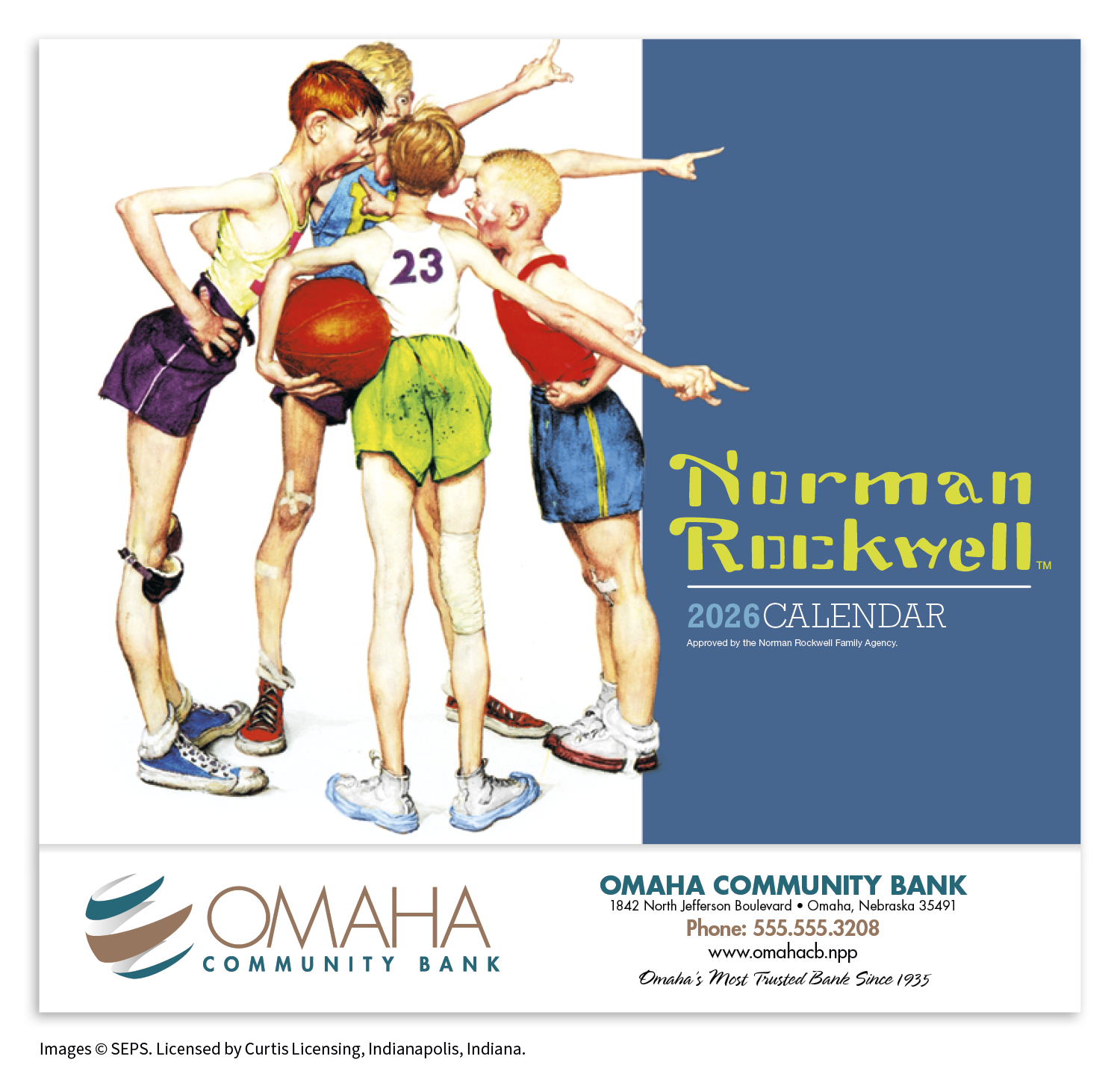 HotLine® Products Norman Rockwell Appointment Calendar - Stapled 58