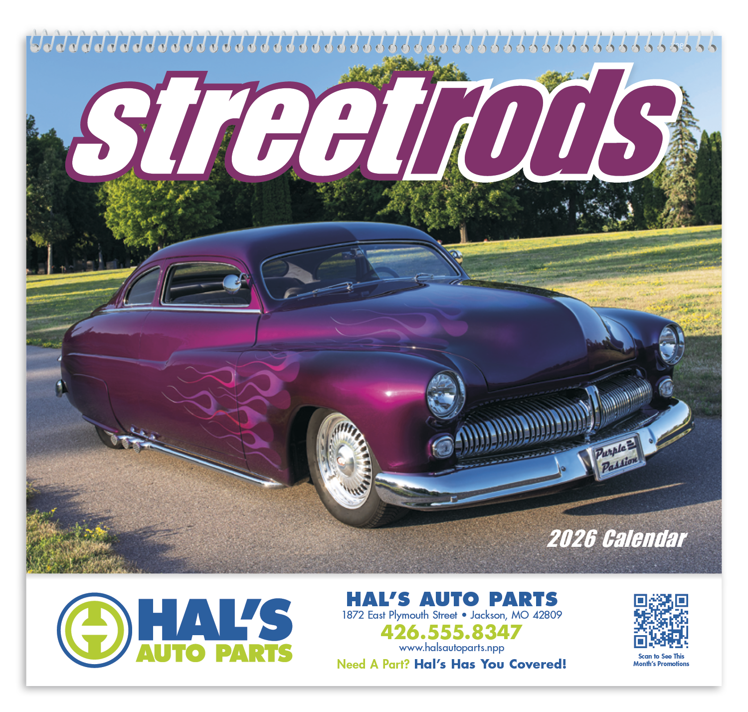 Good Value™ Street Rods - Spiral Calendar 52