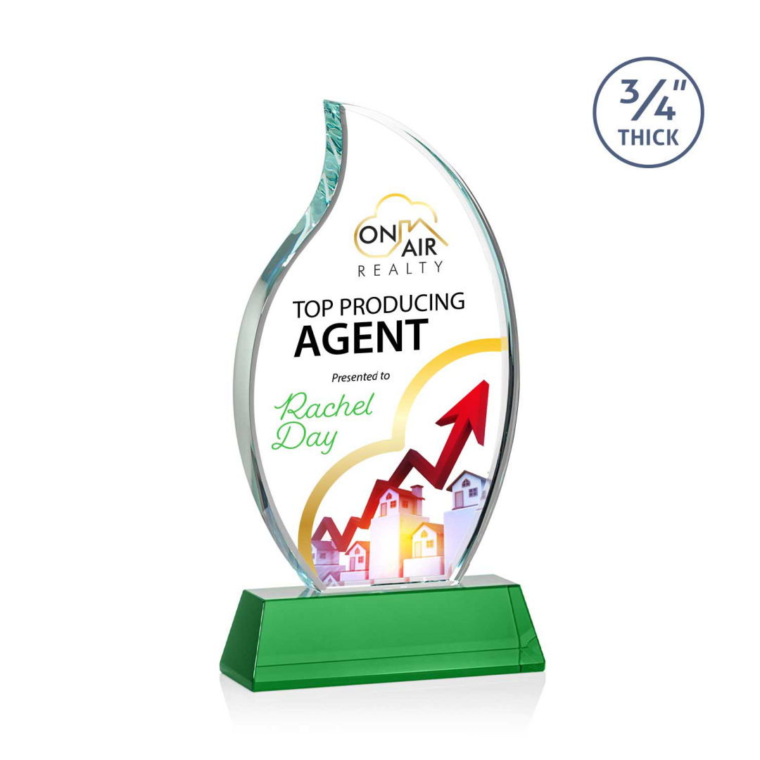 Croydon VividPrint™ Award on Newhaven Base - Green 7