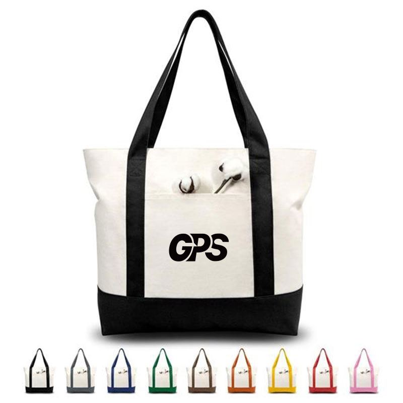 Initial Canvas Tote Bag, custom tote bag with logo imprint 2