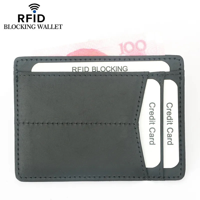 RFID Blocking Leather Wallet Credit Card Holder 4