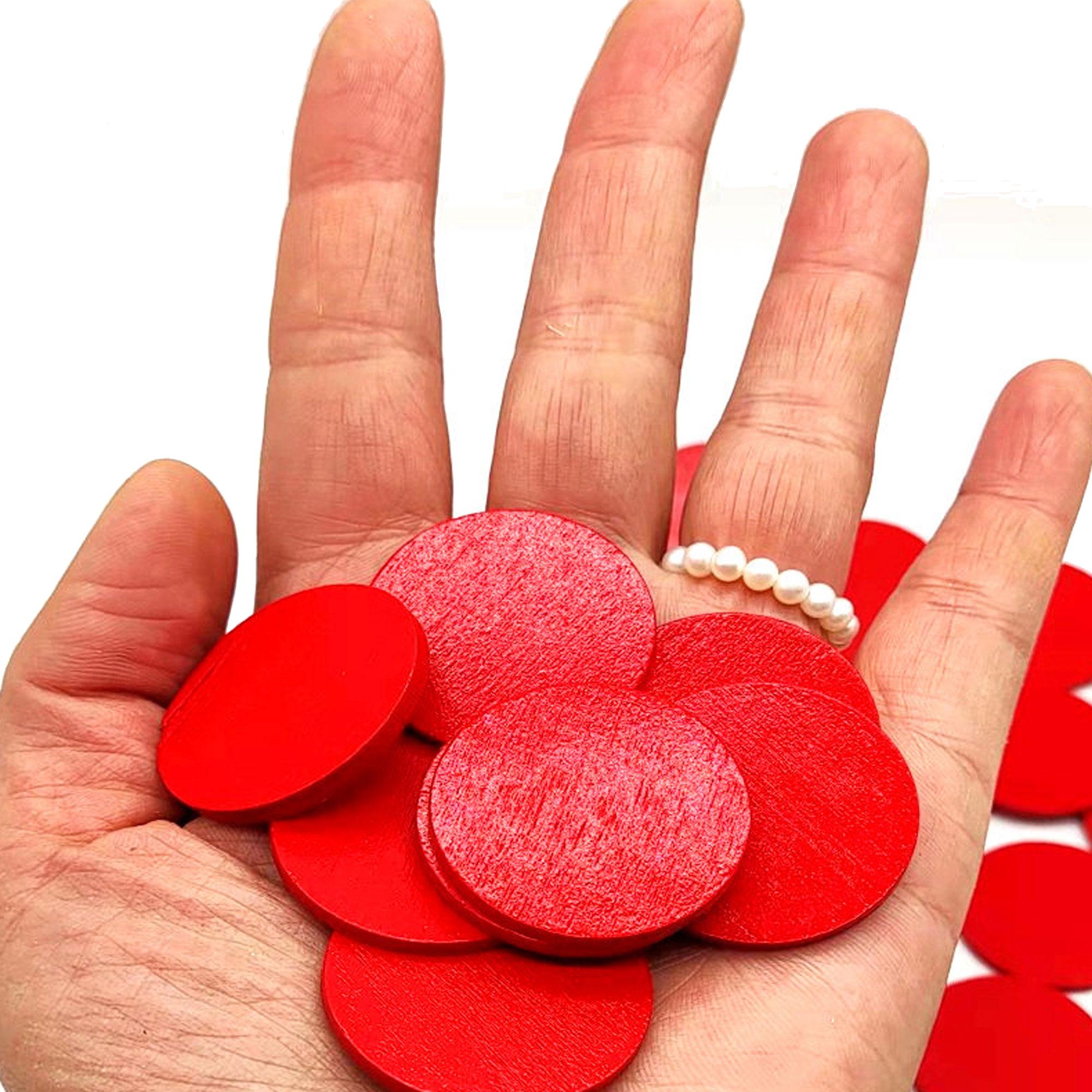Wooden Colored Round Chip Coin 6