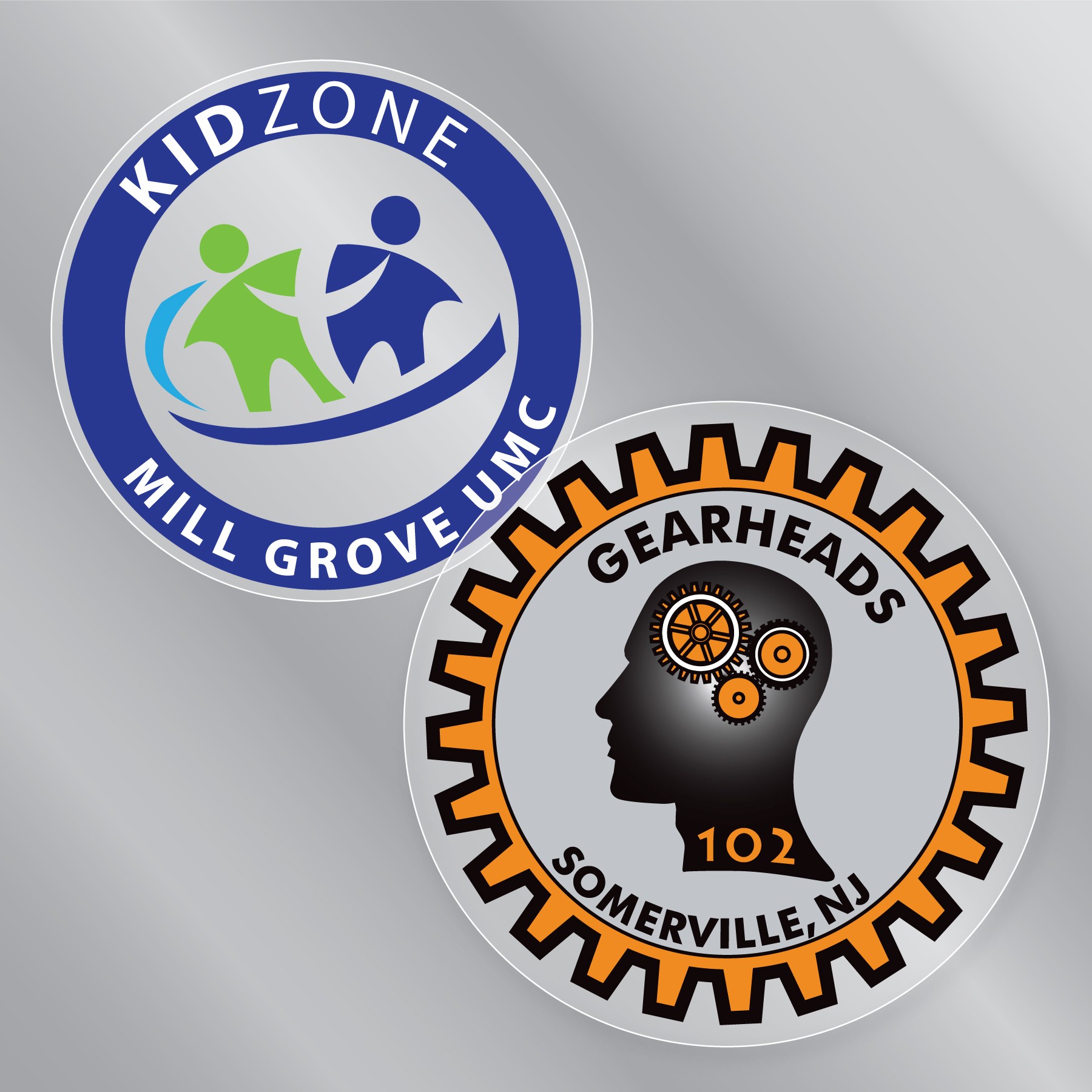 5" x 5" Circle Static Cling