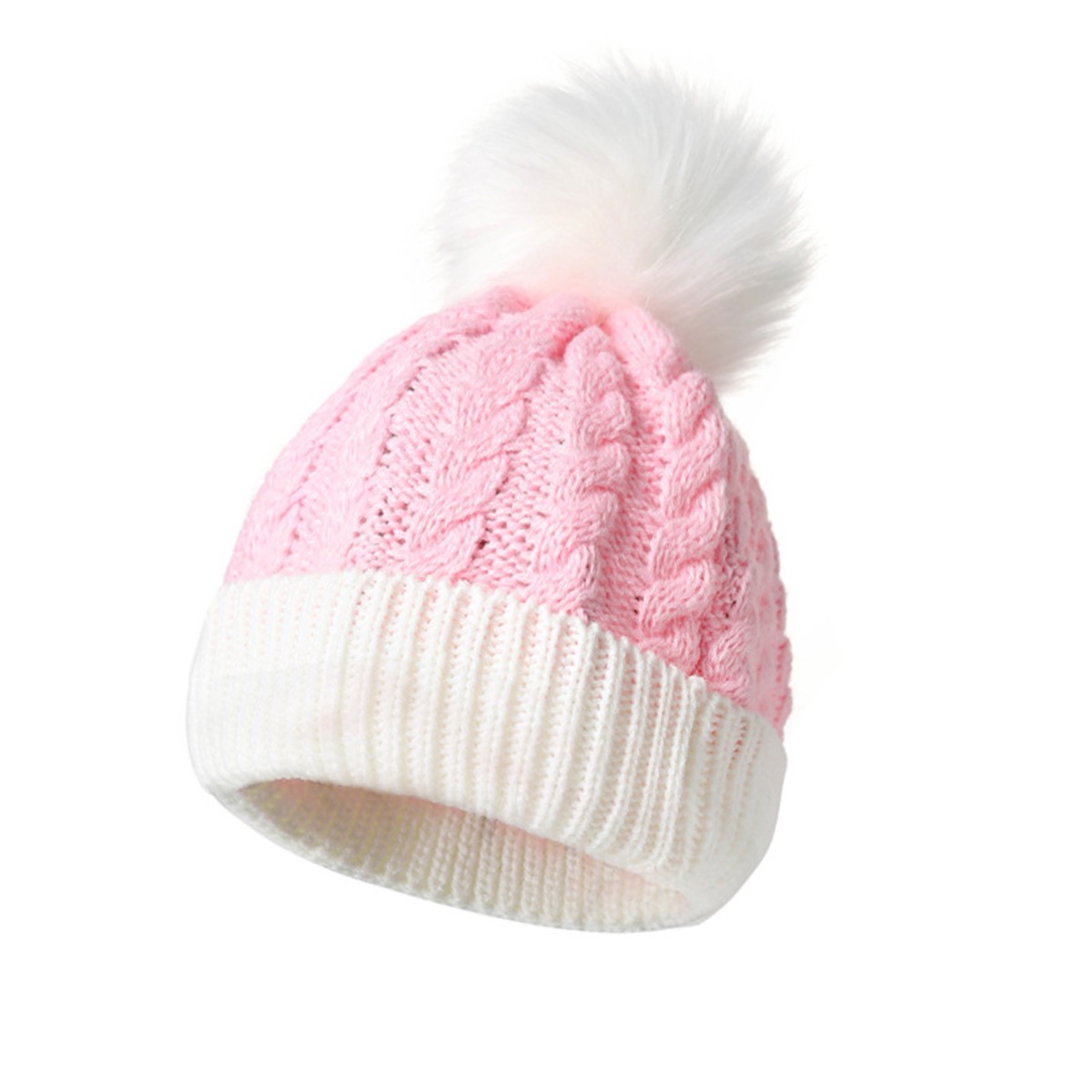 American Trends Baby Beanie with Double Pom Poms for Winter 9