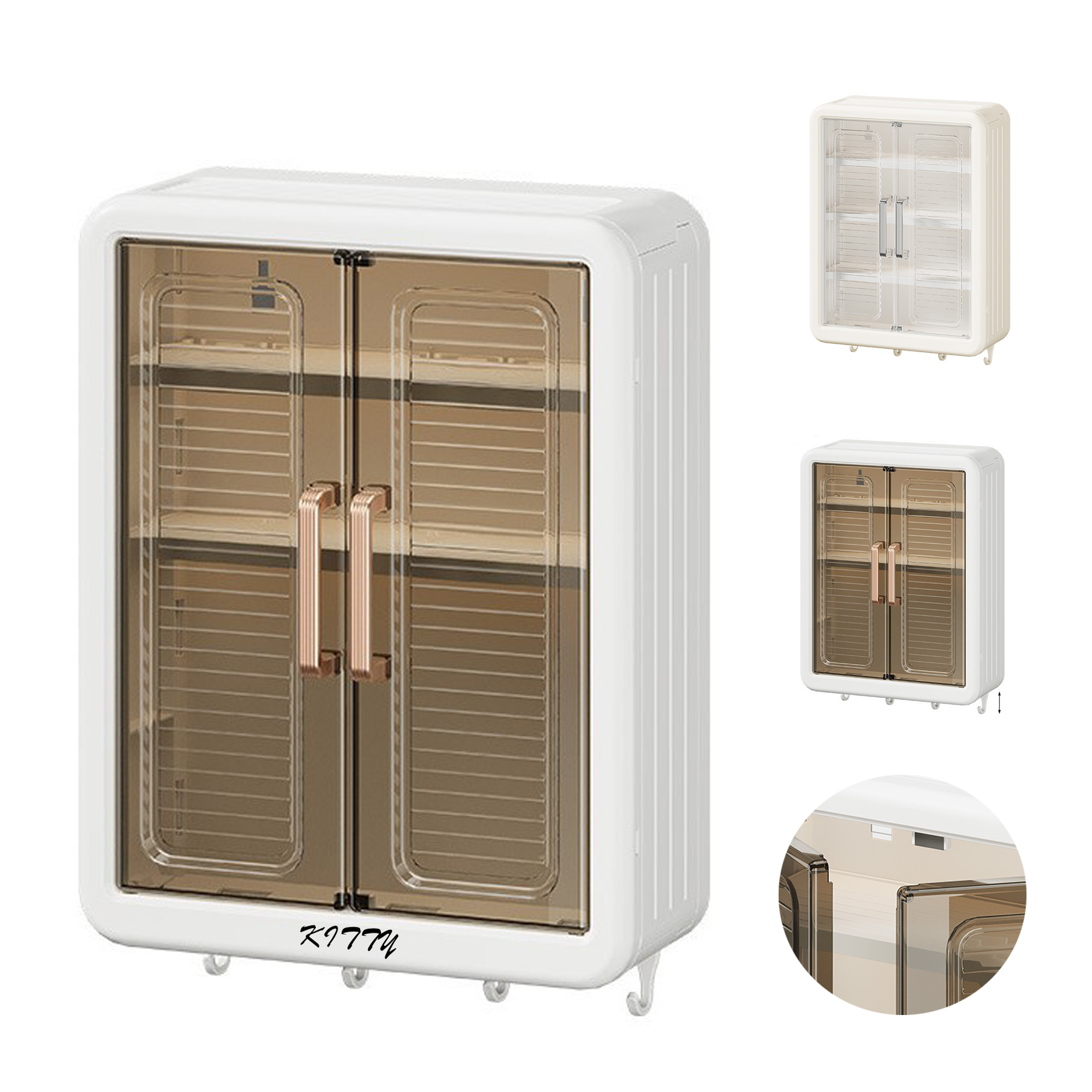 Kitchen Drill-Free Corner Storage Rack