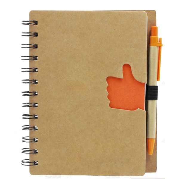 Promo Recycled Die Cut Heart Notebooks with Pen 10