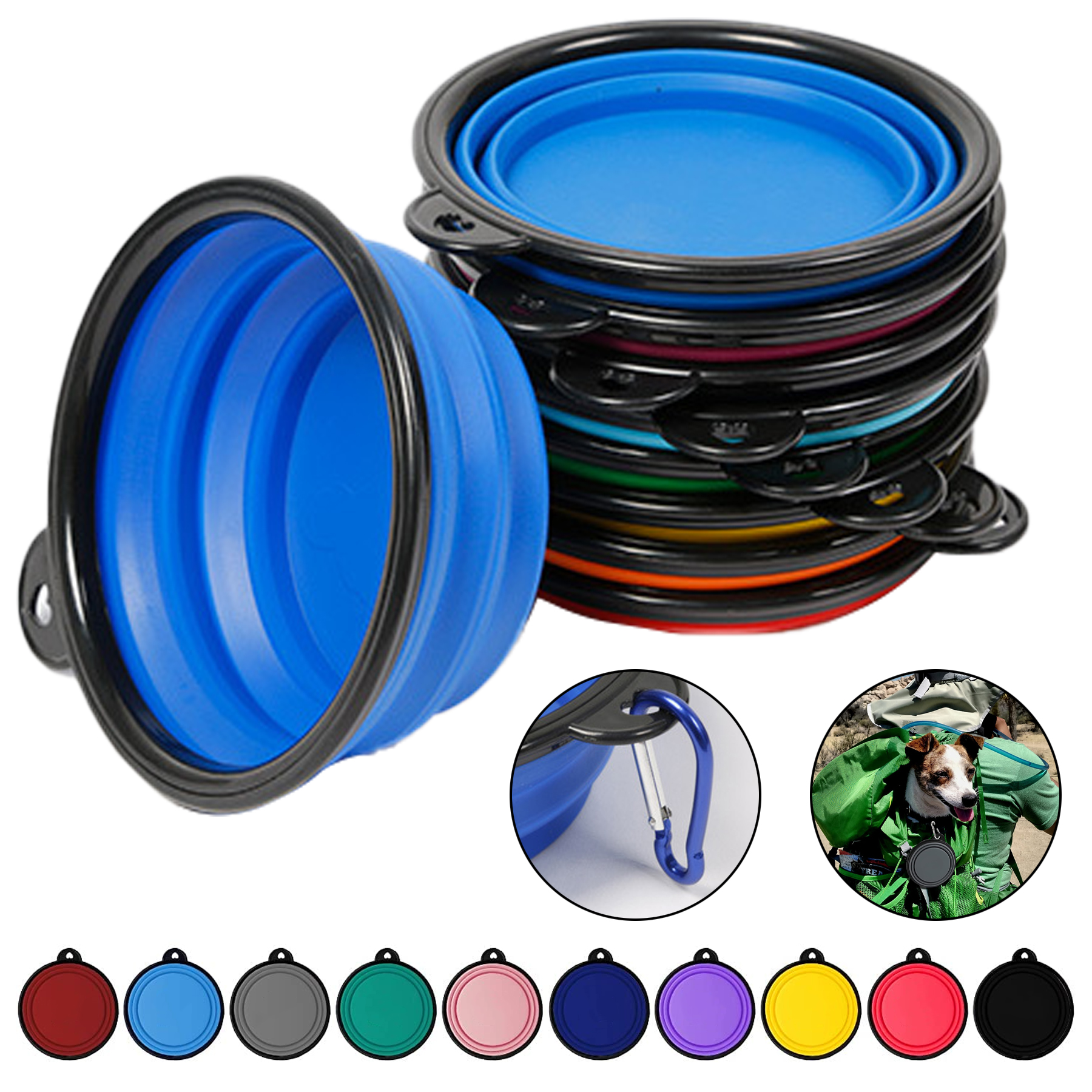 Collapsible Silicone Pet Bowl 1