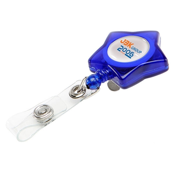 Star Shaped Retractable Badge Holder 5
