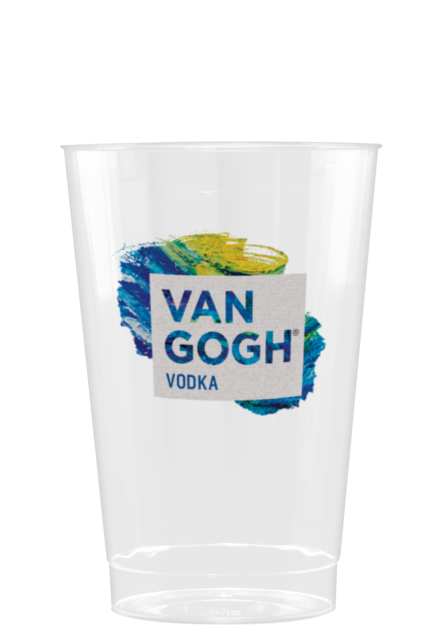 12 oz Hard Plastic Fluted Cup Clear Digital Print 2