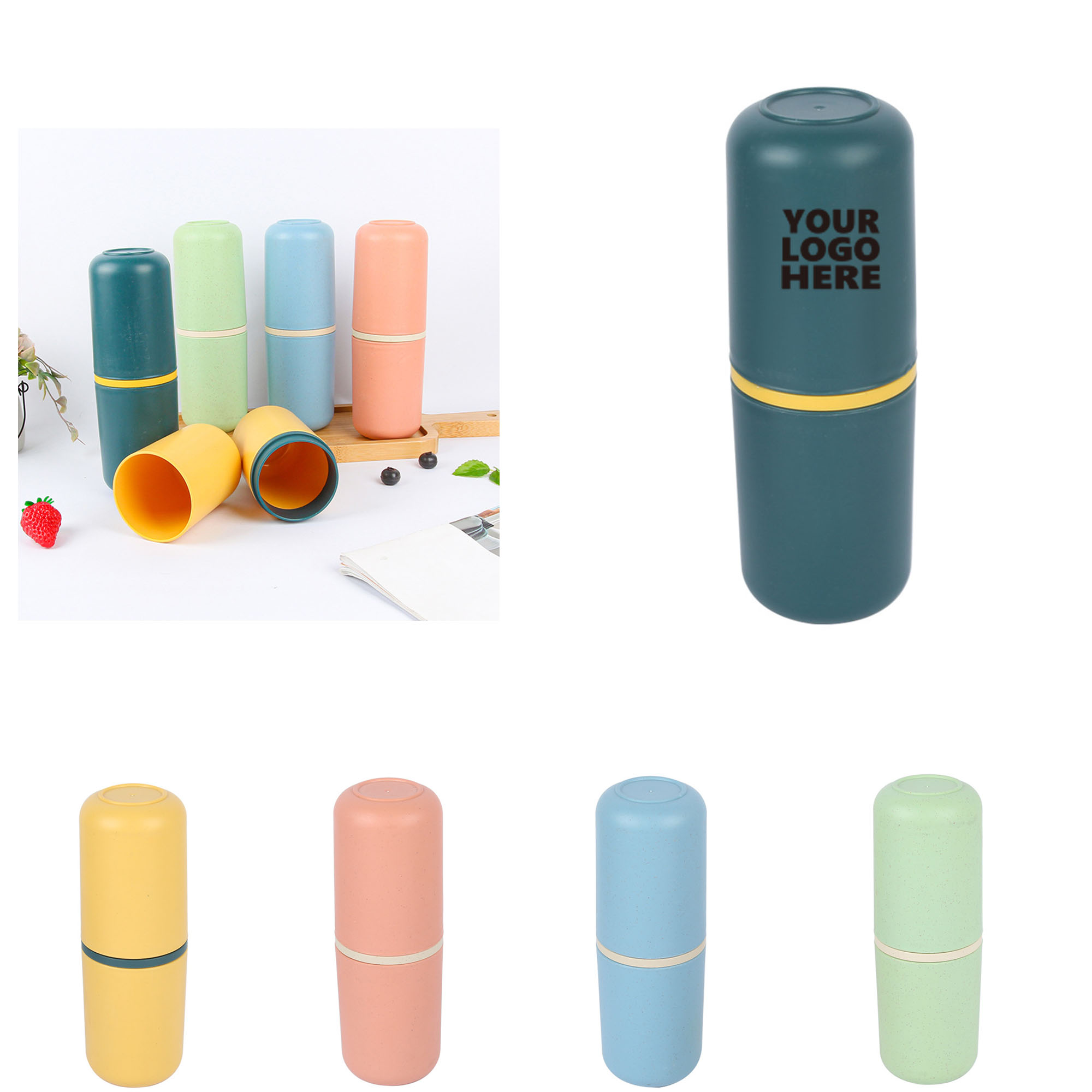 Eco-Friendly One-Piece Molded Cups Customizable Logo 2