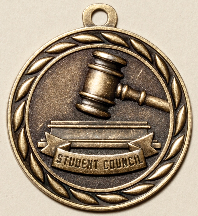 Student Council Medal, 2" 1
