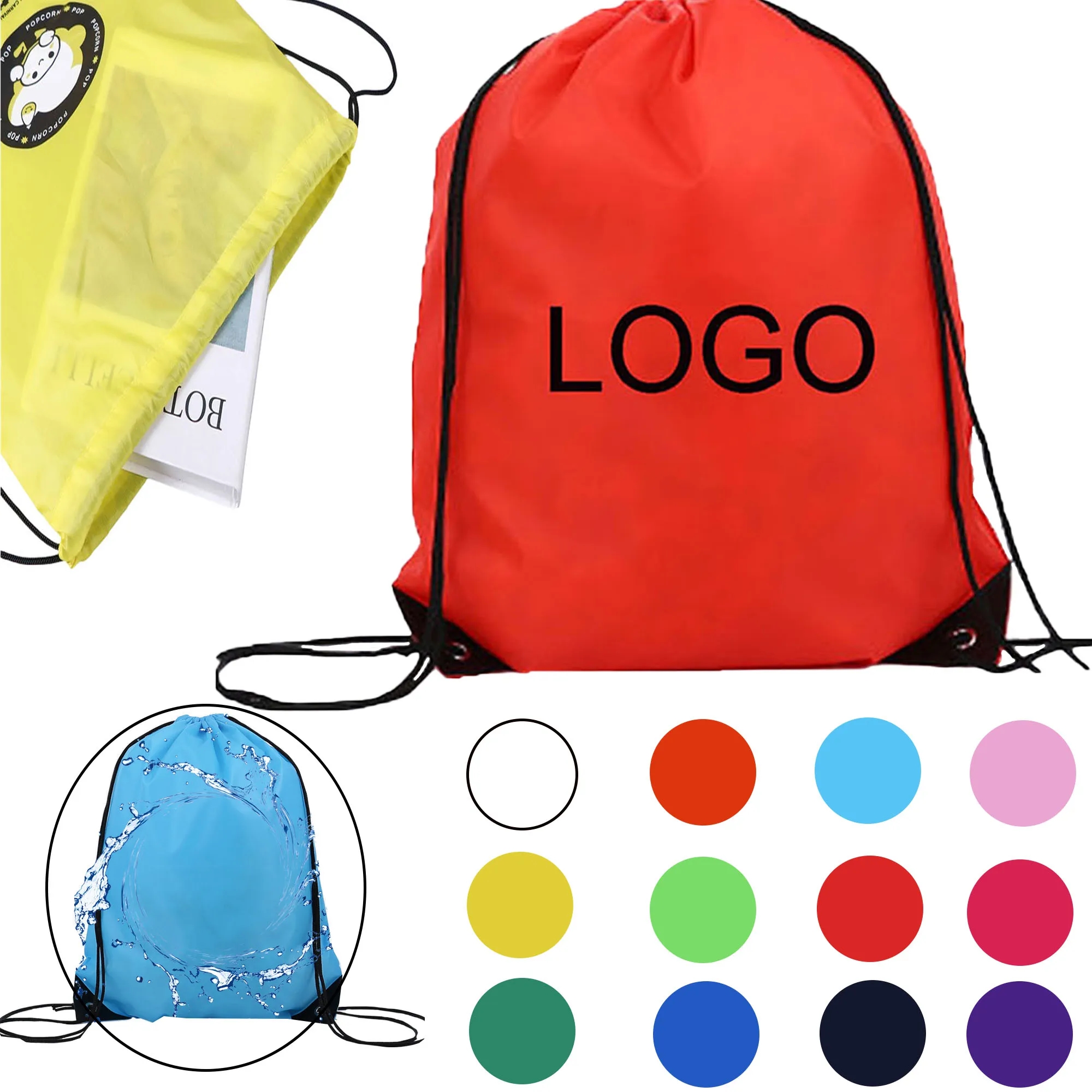 Spot Sport Non-woven Drawstiring Backpack 2