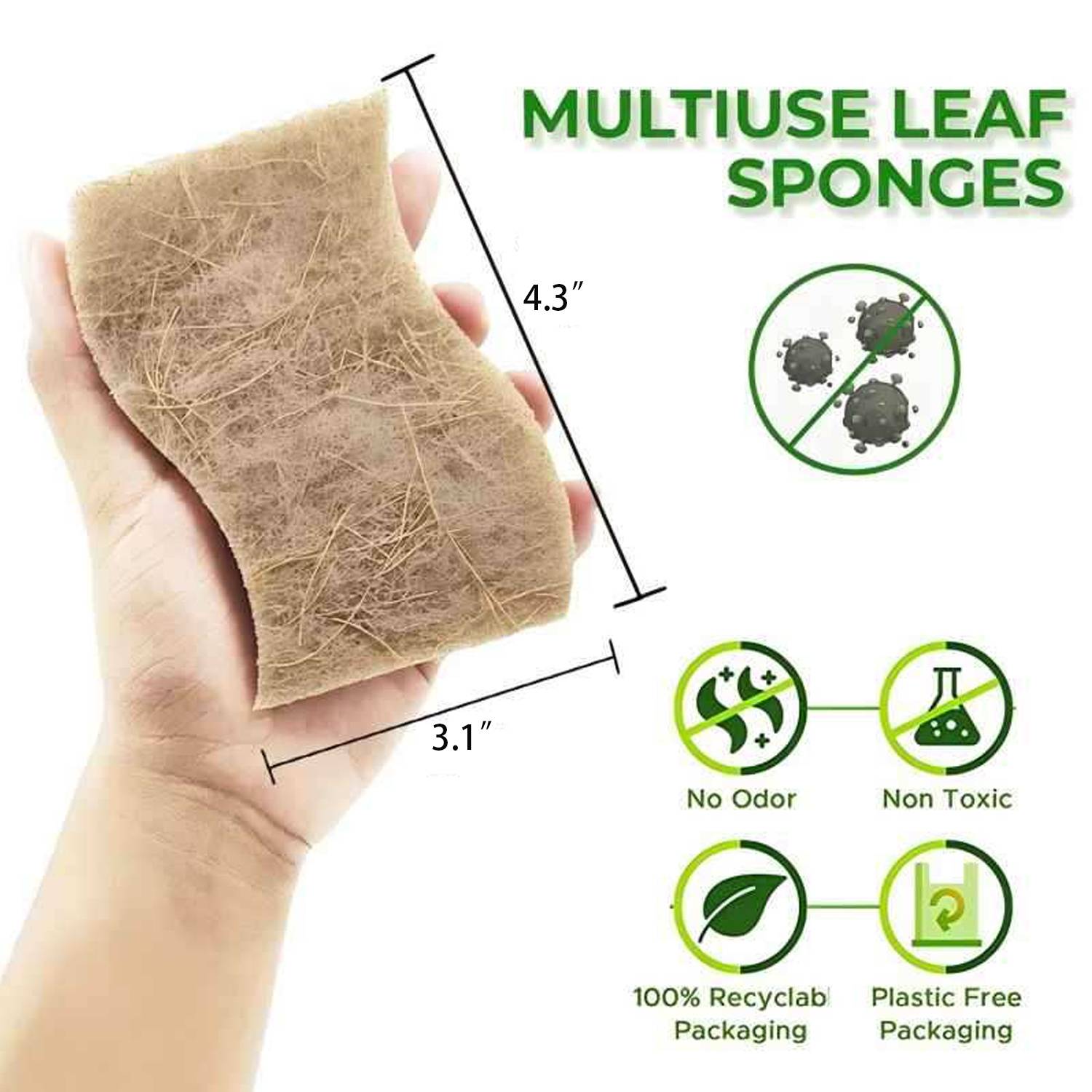Biodegradable Kitchen Cleaning Scrub Sponge 4