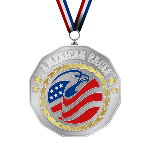 Zinc Alloy Medal with Shiny Plating Finishes - Die Struck 2