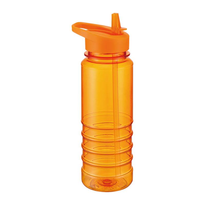 Plastic Sports Water Bottle with Flip Straw 6
