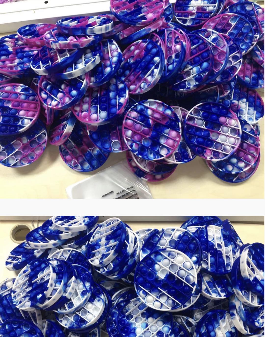 Camo Square Push Pop Bubble Stress Reliever Fidget Gobang Toy 8