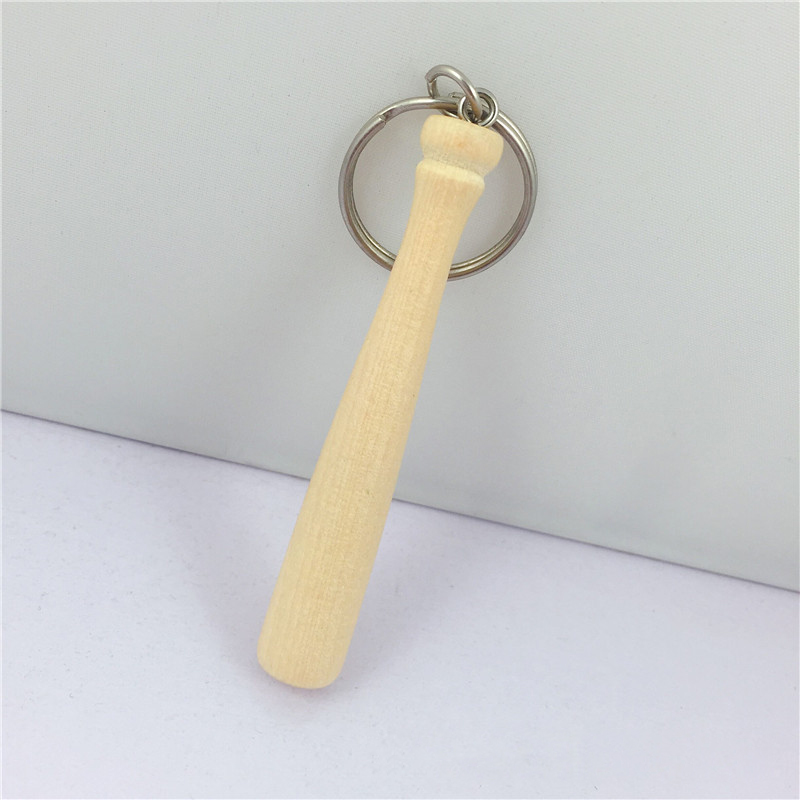 Baseball Bat Wooden Key Pendant 4