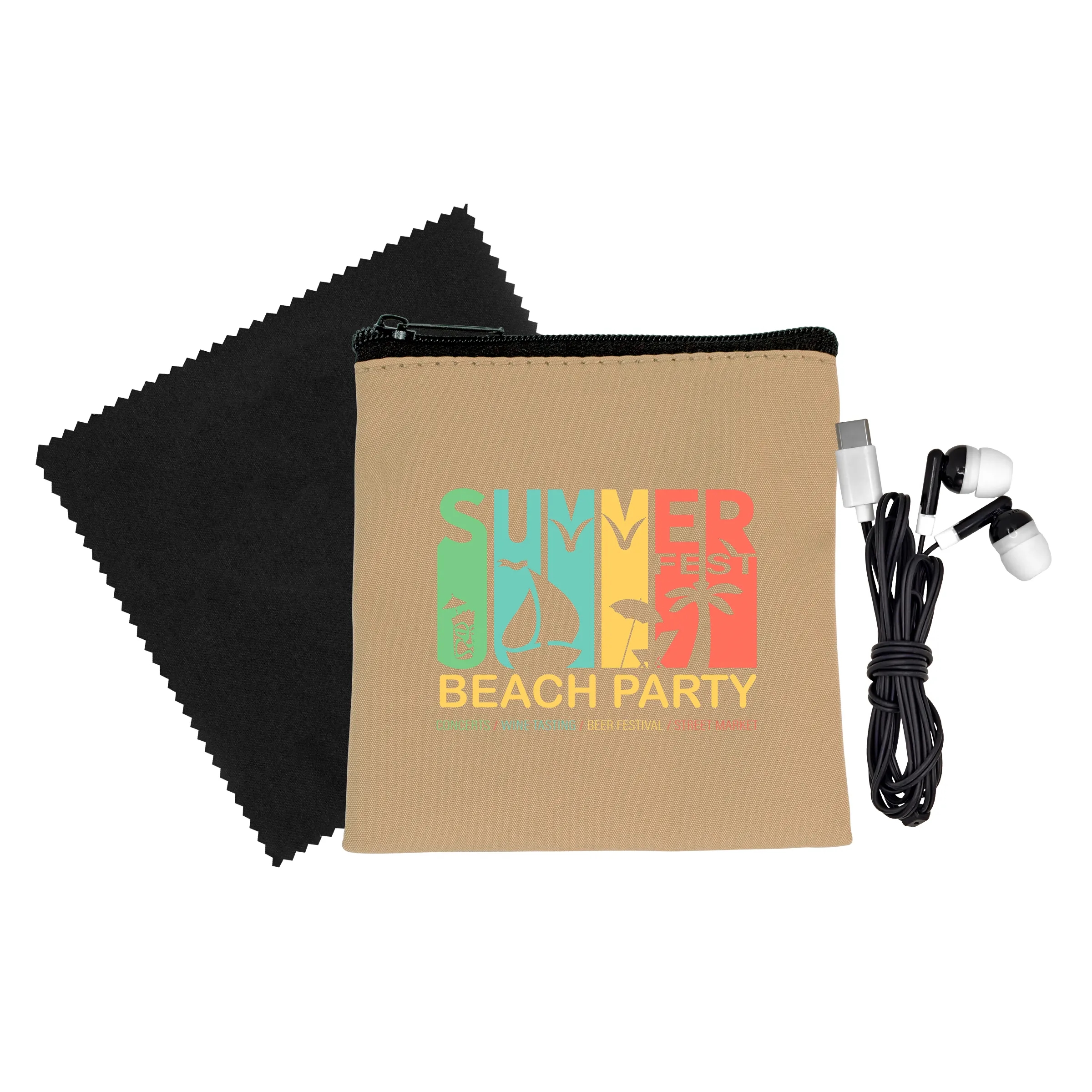 Executive Cloth & Ear Bud Set 7