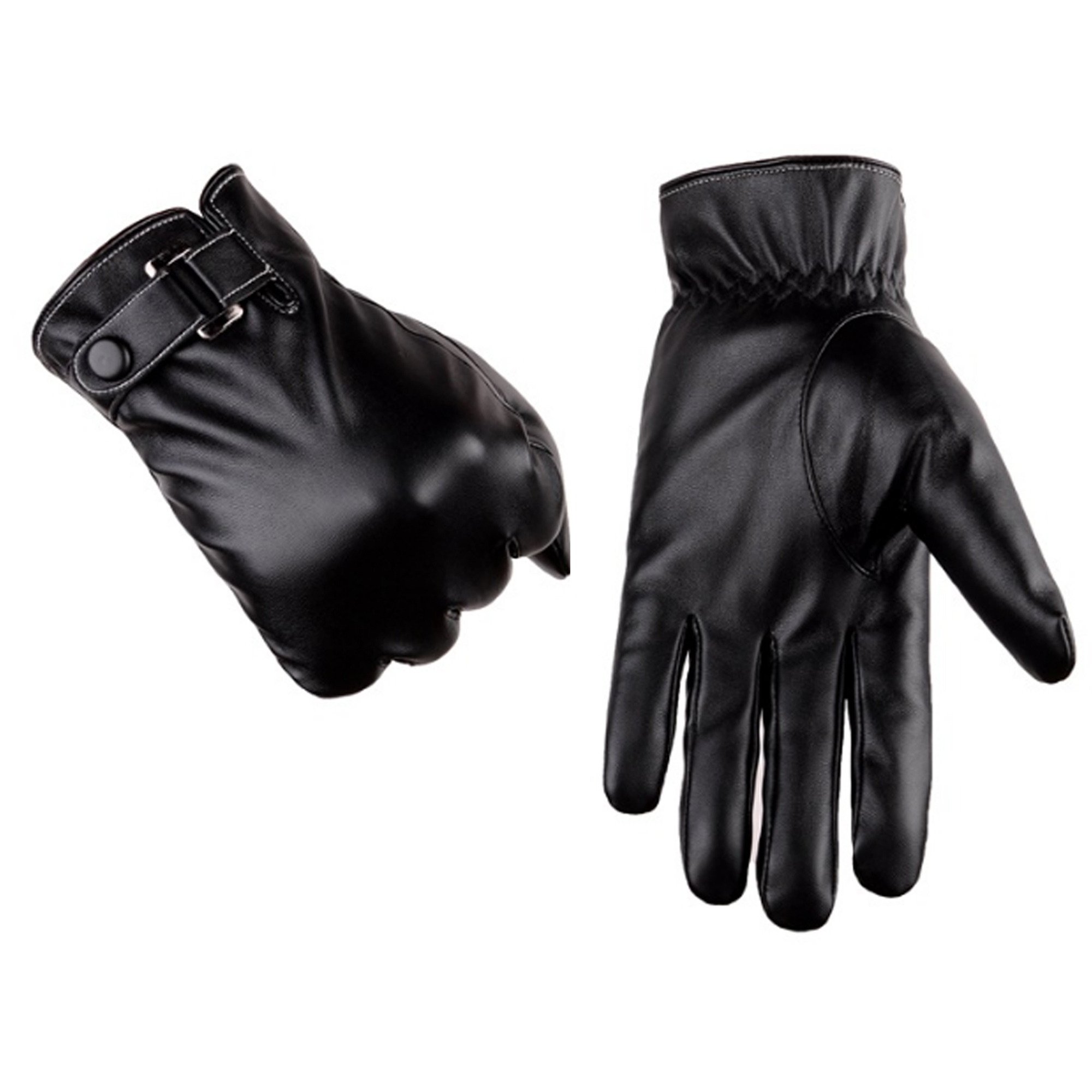 Stylish Winter Thermal Leather Gloves 5