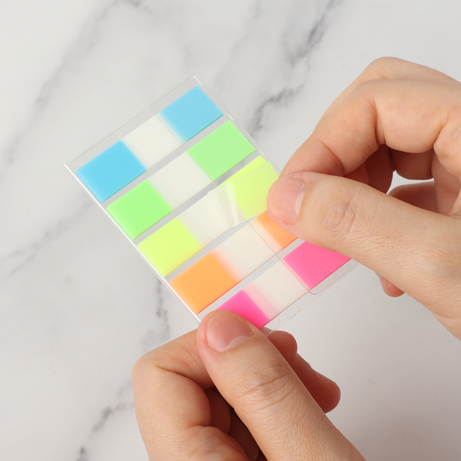 PET Waterproof Transparent Colored Page Tabs 6