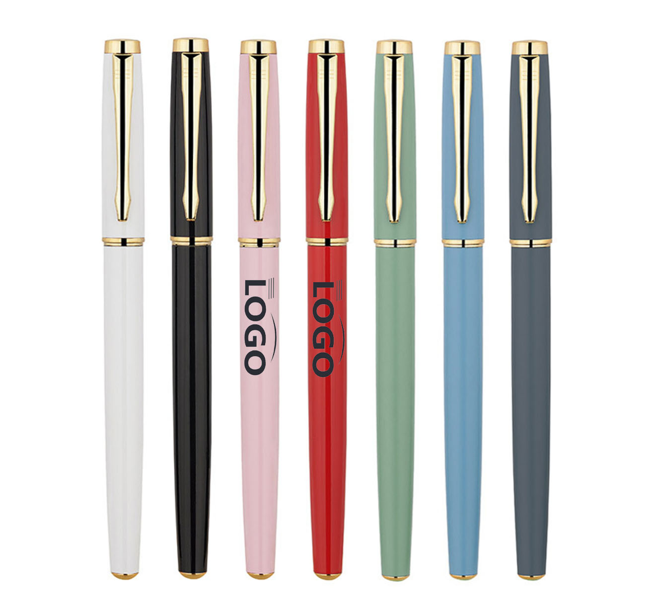 0.5mm Black Ink Gel Pen With Metal Clip 1