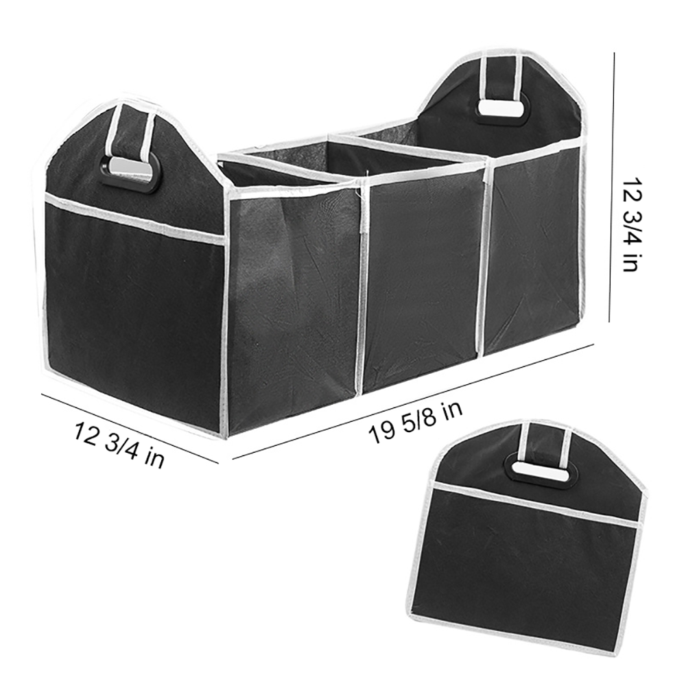 Non Woven Car Foldable Travel Back Seat Trunk Organizer 2