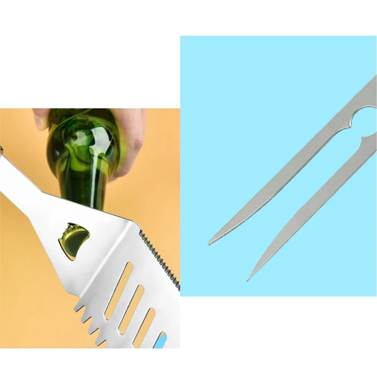Custom 6-Piece BBQ Grill Tool Apron Set 7