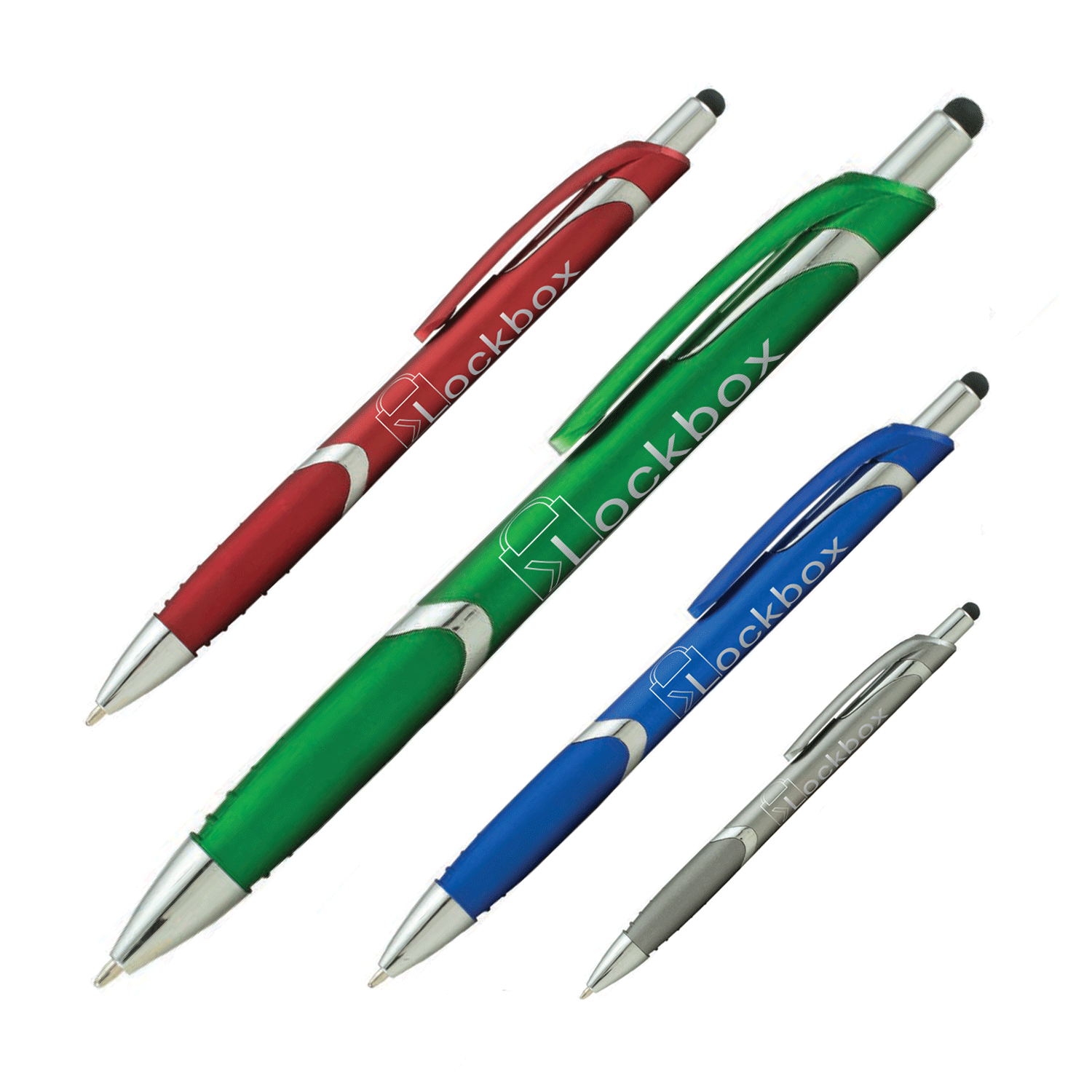 Spectrum Metallic with Stylus Plastic Pen (1 Color Imprint) 5