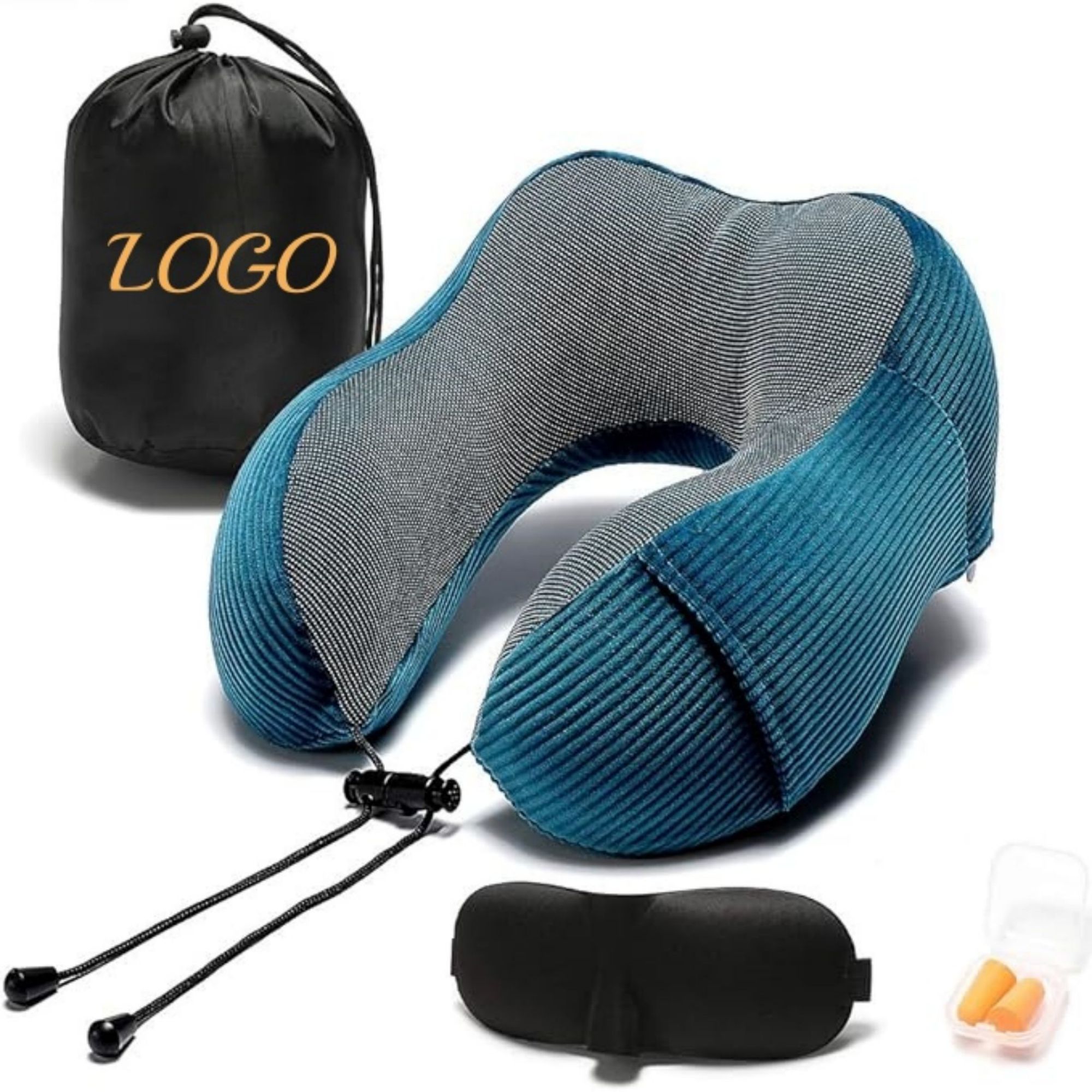 Memory Foam Neck Pillow With 360-Degree Head Support