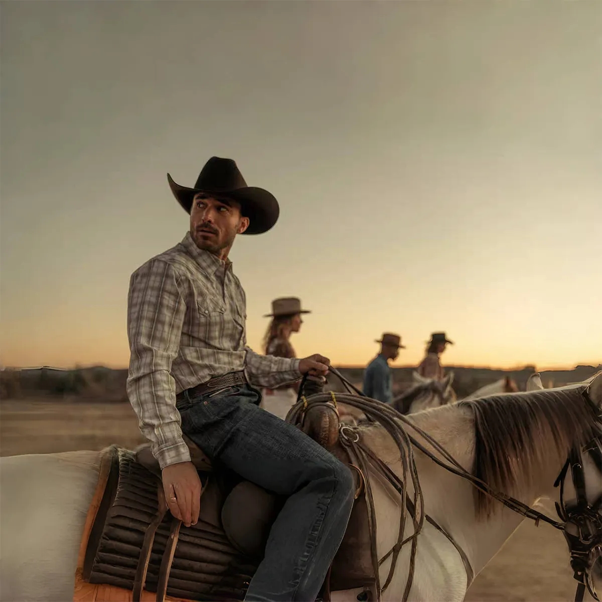 Vintage Suede-Look Western Cowboy Hat 6