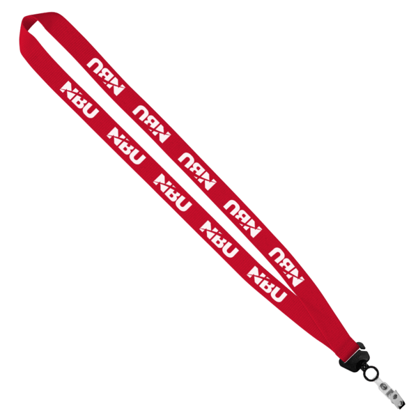 Evolution34 - 3/4" Polyester Welded Lanyard with Trapezoid and Plastic O-Ring 93