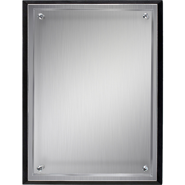 Alumo Tech Silver Rectangle Plaque (9"x 10"x 1") Screen-Printed 2
