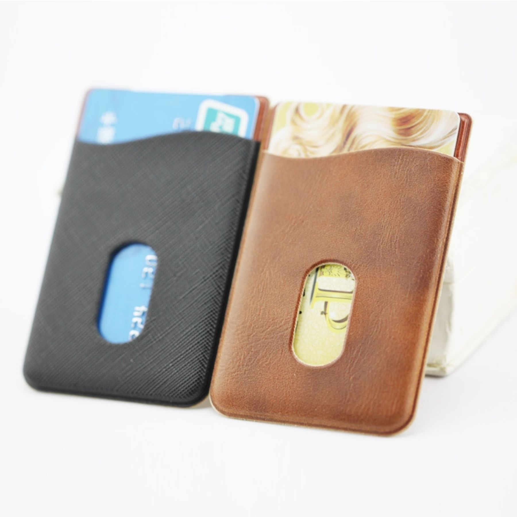 Universal Leather Credit Card Holder For All Smartphones 5