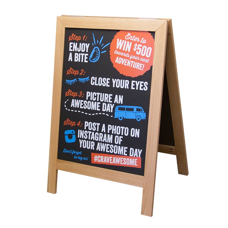 A-Frame Sidewalk Chalkboard