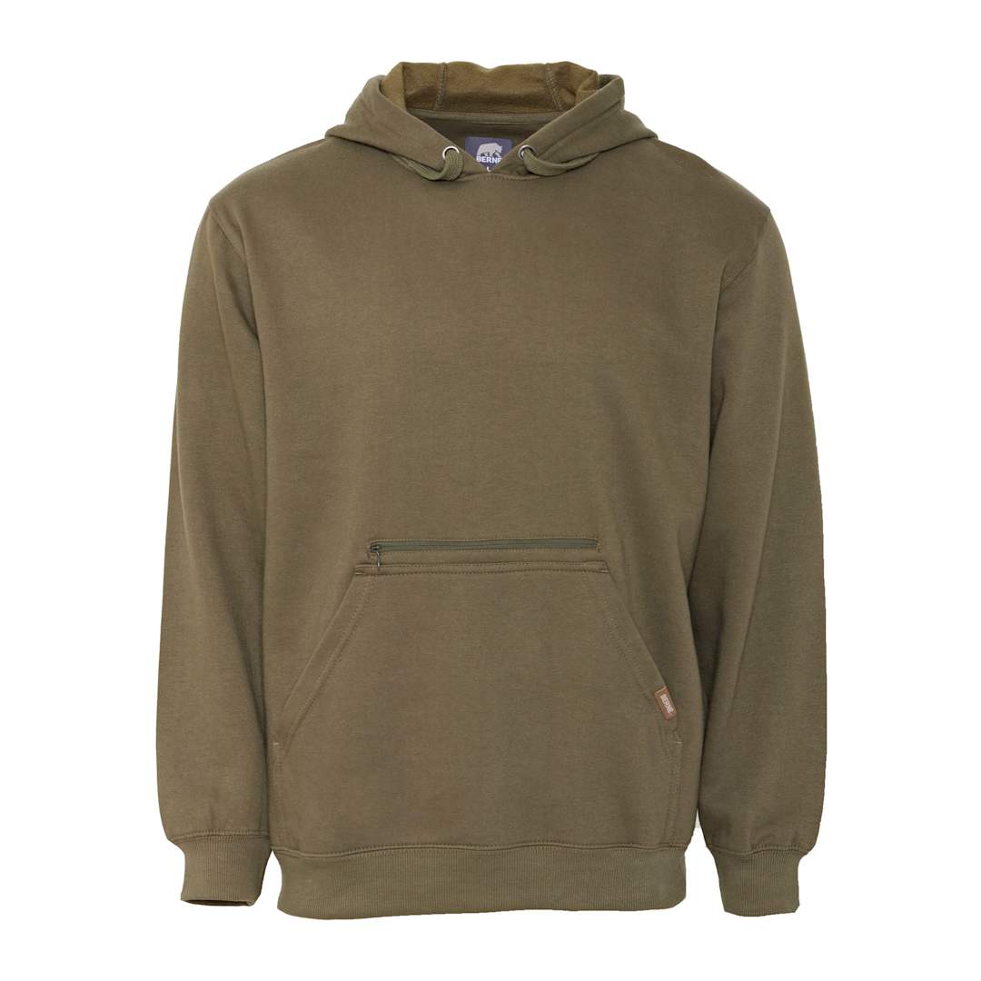 Berne Heritage Zippered Pocket Hooded  Sweatshirt - Men's 19