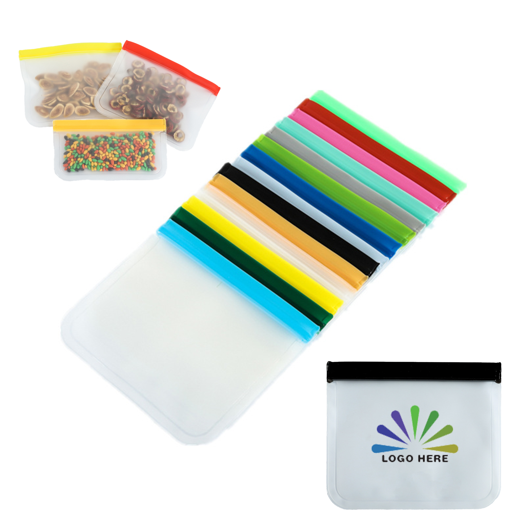 Reusable PEVA Food Storage Bag ?C Leakproof & BPA-Free 1