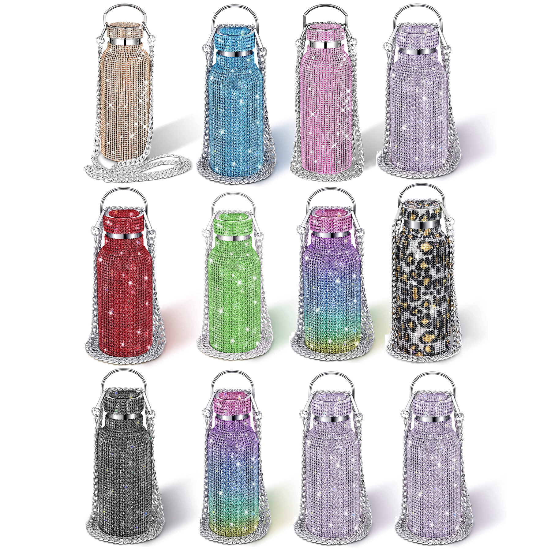 Diamond Water Bottle, custom water bottle with logo imprint 2