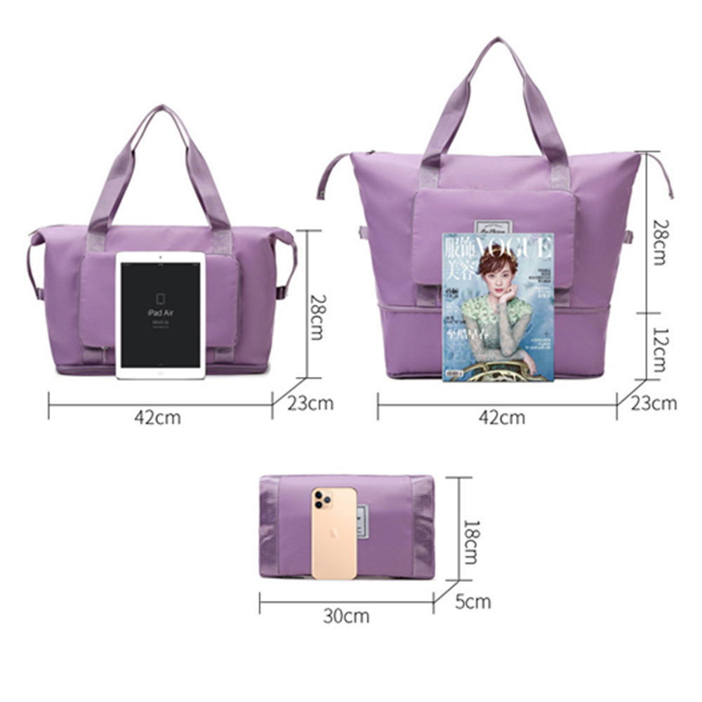 Foldable Large Capacity Duffle Travel Bag w/Handle 7