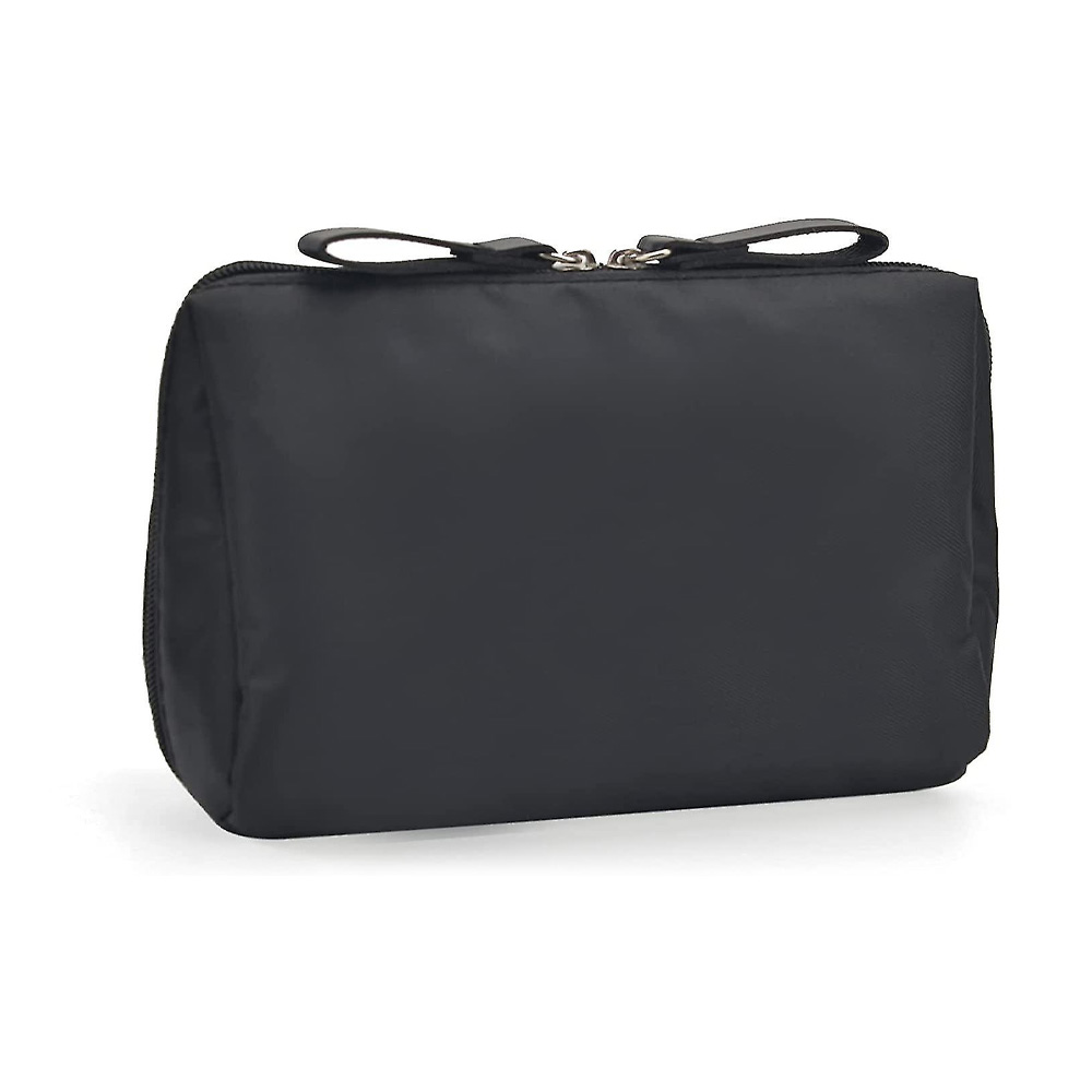 Nylon Cosmetic Toiletry Bag: Gold Zippers 8