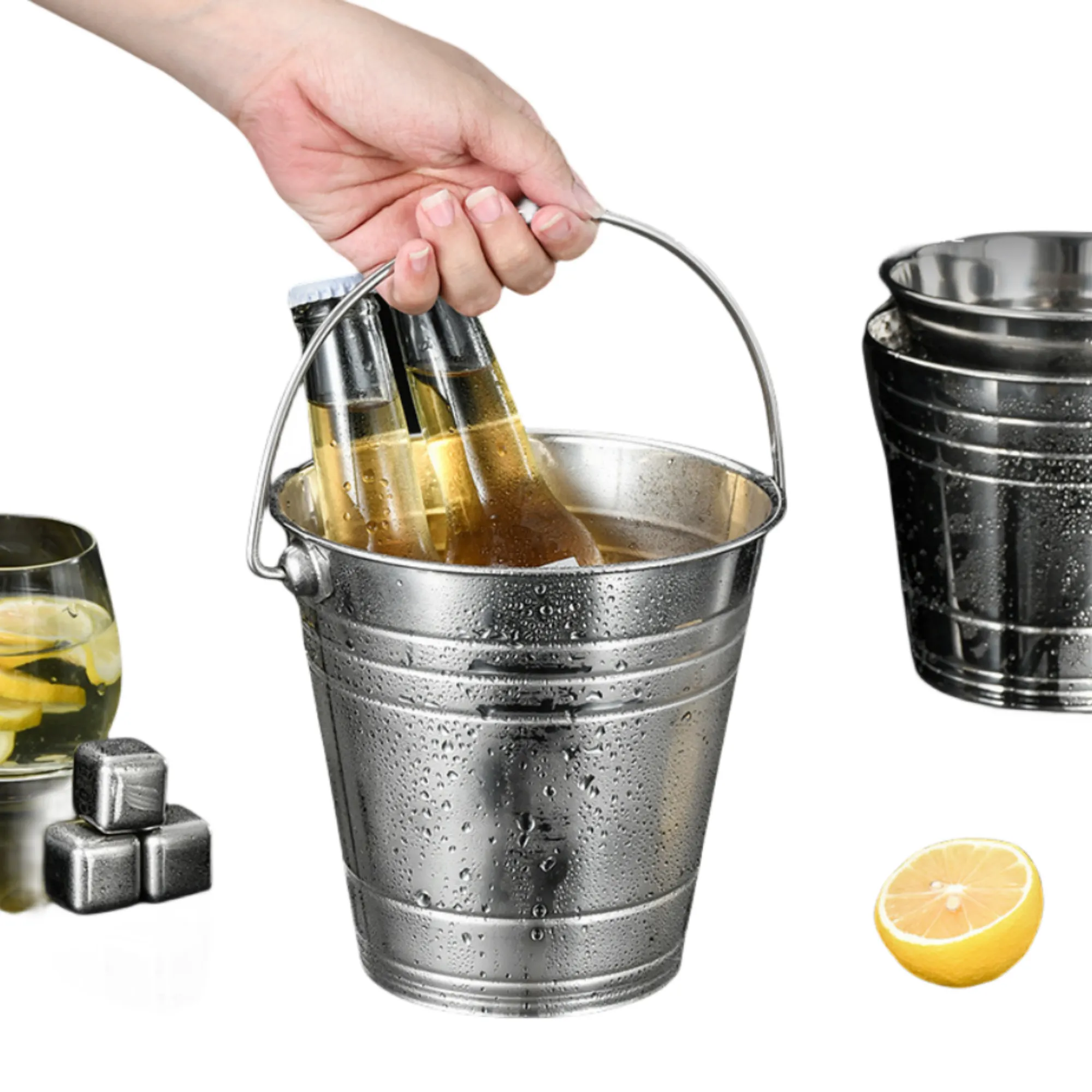 204 stainless steel ice bucket 3
