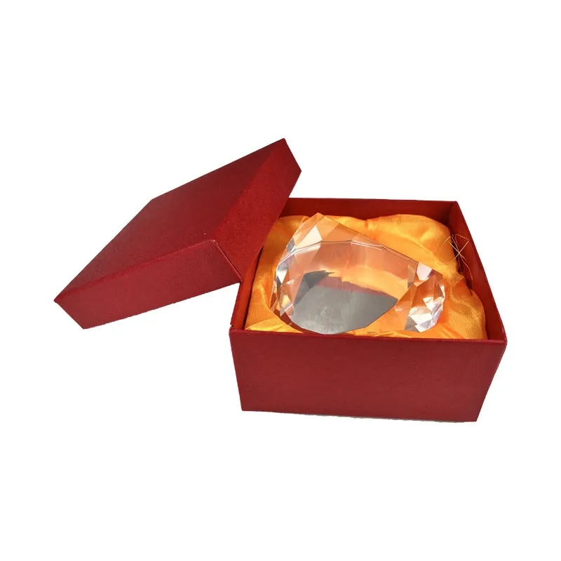 Custom Clear Crystal Paperweight 5