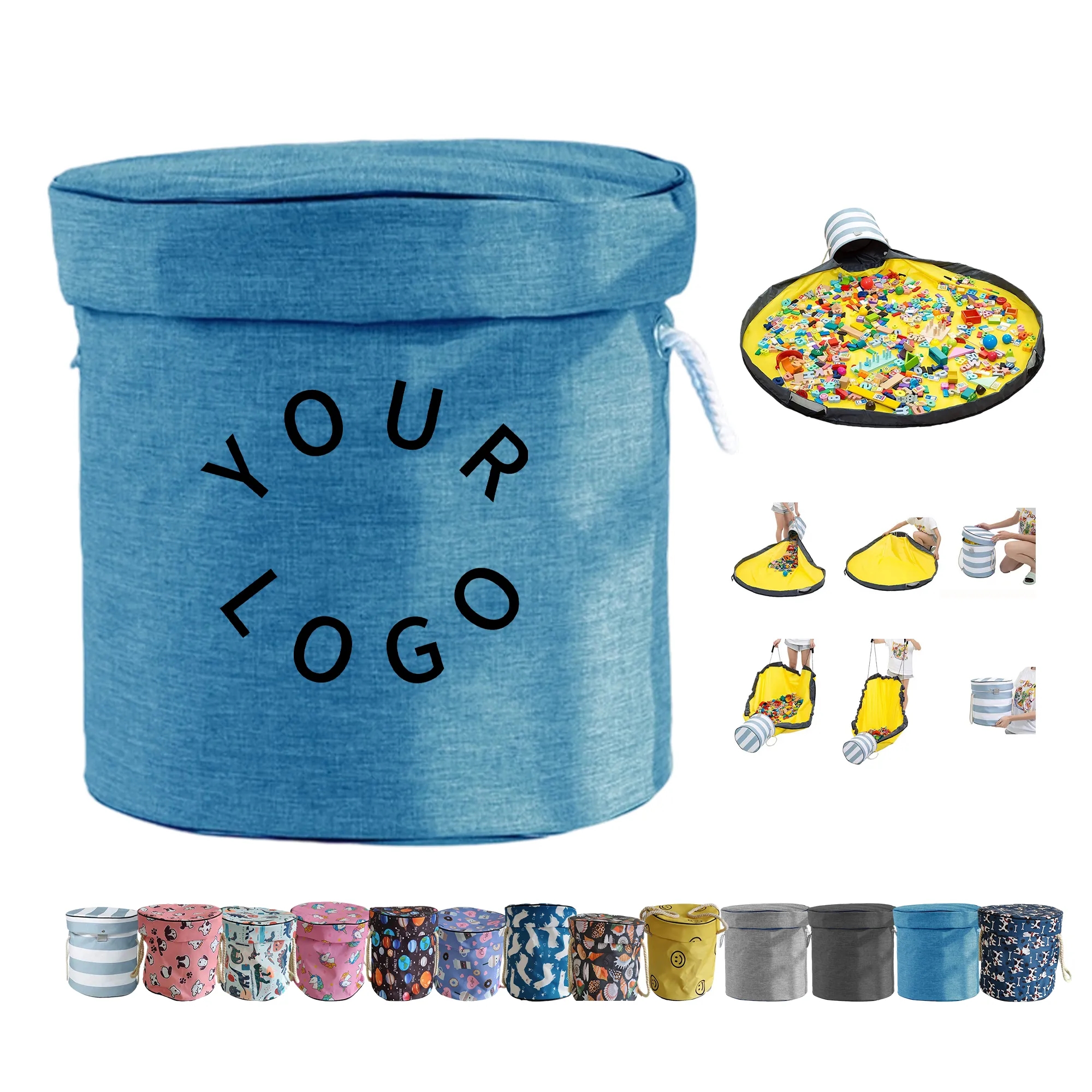 MOQ 50 Oxford Toy Storage Bag 4